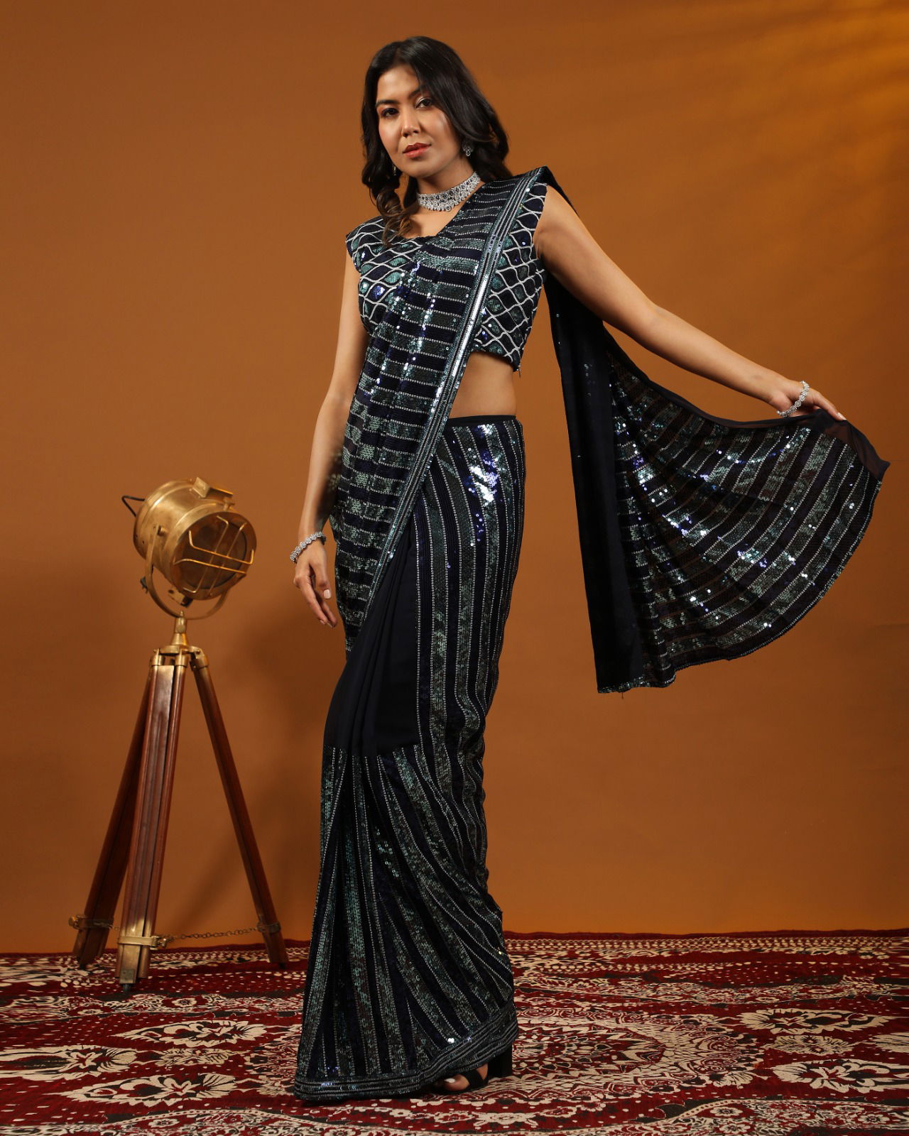 amoha trendz d no 254 Party Wear Sarees Catalog

